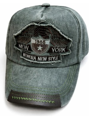 Vintage Kot Eskitme Şapka %100 Cotton Kumaş