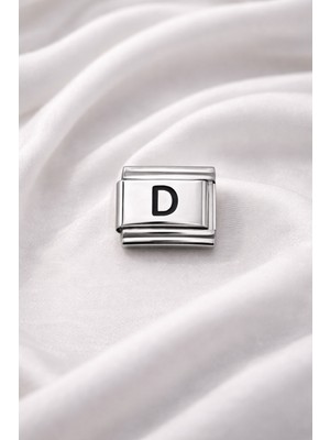 Youday Accessories Nomination Uyumlu D Harfi Charm – Çelik Harfli Bileklik Aksesuarı ,kişiye Özel Modüler Takı