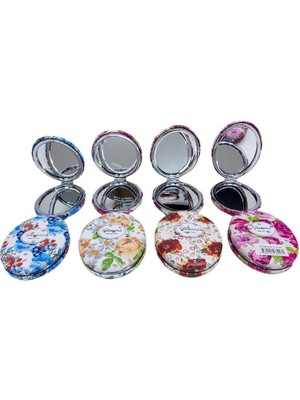 Zenvia Cep Aynası Oval Tombul Taşlı Flowers