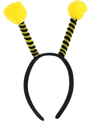 Nemere Gösteriler Için Sarı Ponponlu Mega Arı Taç Arı Maya Tacı 25X11 cm (4887)