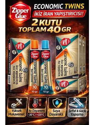 Zipper Glue Ikiz Iran Yapıştırıcısı 2 Kutu A+B Çift Bileşenli Epoksi Güçlü Metal Plastik Cam Seramik Yapıştırıcı