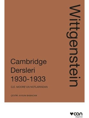 Hayat Store Wittgenstein Cambridge Dersleri 1930-1933
