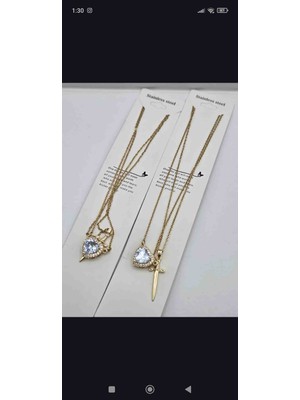 Kudretli Takılar Çift Kolyesi