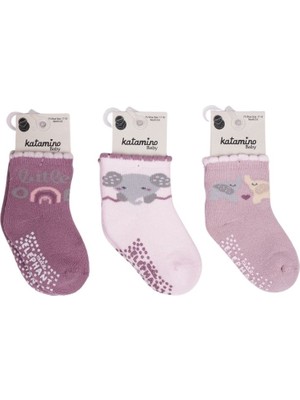 isiltikidsmoda Mirselin Abs'li Havlu Kız Bebek Soket Çorap K45892 (Adet Fiyatıdır)
