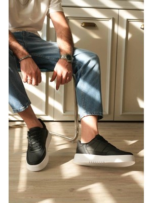 isiltikidsmoda Kb-N2 Kuback Siyah Cilt Bağcıklı Günlük Erkek Ayakkabı
