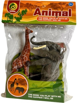 isiltikidsmoda Pvc Pakette Ikili Vahşi Hayvanlar