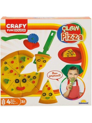 isiltikidsmoda Crafy Çılgın Pizza Oyun Hamuru Seti 200 G 10 Parça