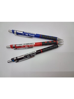 Rotring Tikky 0,7mm 3lü (Mavi Kırmızı Kahverengi)