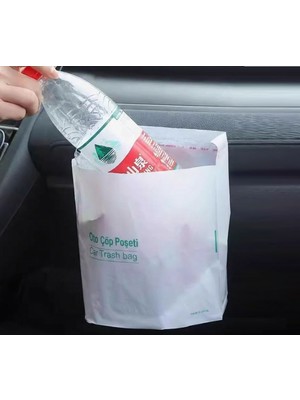 Greathings Pratik Su Geçirmez Oto Araba Çöp Poşeti Yapışkanlı 20 Adet