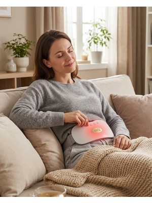 Karahanbey USB Şarjlı Kızılötesi Isıtmalı Titreşimli Kadın Bel ve Karın Masaj Kemeri - Lisinya