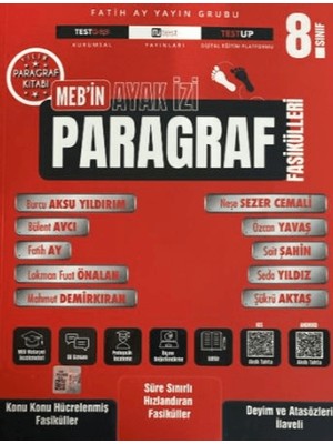8. Sınıf Meb'in Ayak Izi Paragraf Fasikülleri