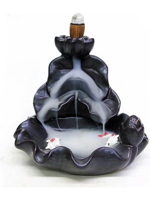 Argesco Mühendislik Seramik Çiçek Aromaterapi Geri Akışlı Tütsülük