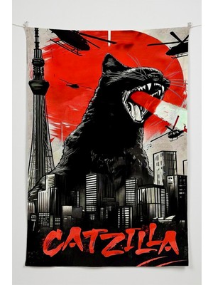 Charmbi Gamer Duvar Örtüsü -  Çok Renkli Anime Temalı Kumaş Oda Dekoru Tapestry