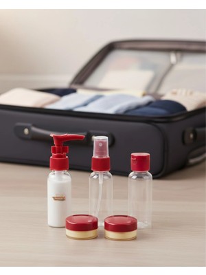 Starseven Seyahat Için 5’li Şeffaf Kozmetik Organizer Seti