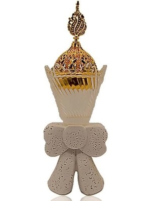 Epilons Papyon Detaylı Cam Üstlü Metal Buhurdanlık