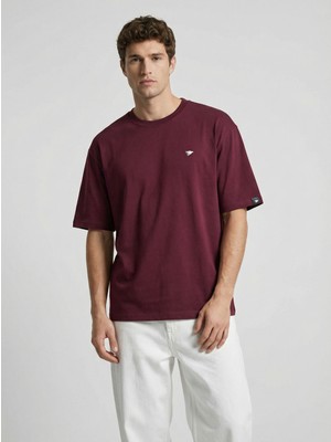 Sparrow Erkek Oversize Fit %100 Pamuk Yüksek Baskılı Bisiklet Yaka Basic Tişört