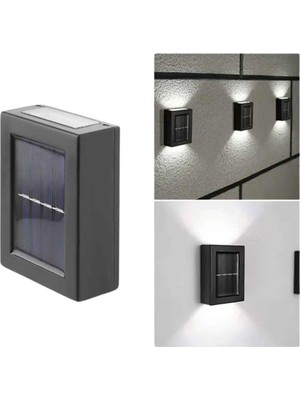 Solar Lamba Dekoratif Aplik Su Geçirmez LED Işıklı Duvar Lambası