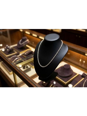 Septemmart 925 Ayar Gümüş El Işçiliği Unisex Burgu Halat Zincir Kolye - 60 cm 32.96 gr