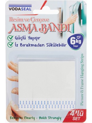 Vodaseal 53.01.082 Resimli Çerçeve 4'lü Cırt Bant
