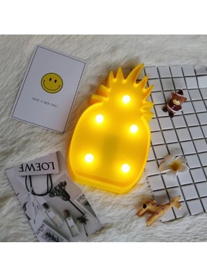 Kafkas Store I-Tdr LED Işıklı Ananas Gece Lambası