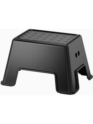 Hype Store Çocuk Tabure-Basamak Banyo Siyah Renk Polipropilen Tabure Kaymaz Taban