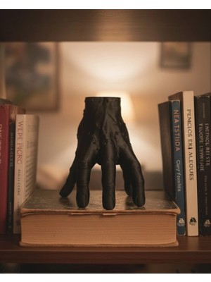 Butik Mey Ithalat® 3D Siyah El Tasarım Dekor 27X22 cm Büyük Boy Statement Obje