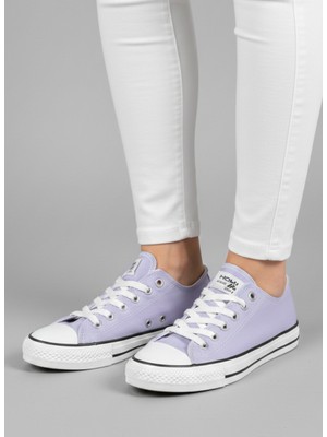 Homiro Unisex Kısa Keten Spor Ayakkabı - Lila