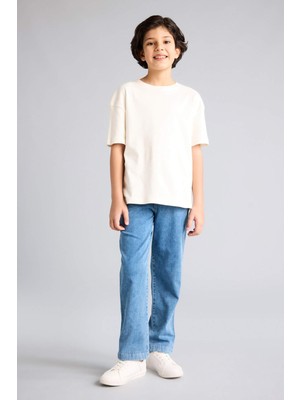 DeFacto Düz Paça Jean Pantolon Erkek Çocuk G7594A826SP