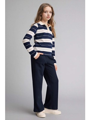 DeFacto Wide Leg Waffle Pantolon Kız Çocuk E8293A826SP