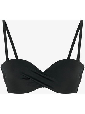 Penti Siyah Straplez Cup Bikini Üstü