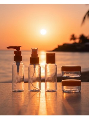 Tuncel Store Seyahat Boy 5’li Kozmetik Dolum Seti 30 ml Sızdırmaz Tasarım