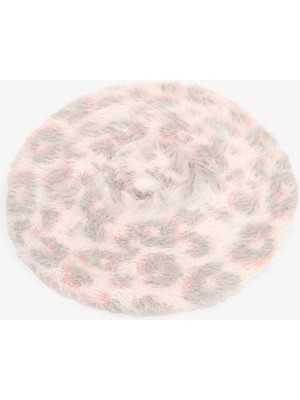 Penti Pembe Kız Çocuk Leopar Desenli Bere