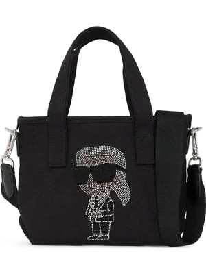 Karl Lagerfeld %60 Geri Dönüştürülmüş Pamuk, %40 Pamuk Siyah Kadın Omuz Çantası A3W50023999