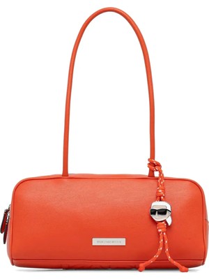 Karl Lagerfeld %58 Polyester, %42 Poliüretan Turuncu Kadın Omuz Çantası B1W300052LP