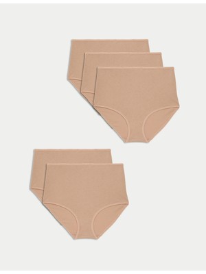 Marks & Spencer 5'li Saf Pamuklu Full Brief Külot Seti