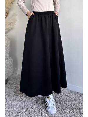 Julude Bel Lastikli Cepli Tesettür Etek P-00020210