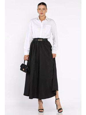 Julude Kadın Garnili Cep Detaylı Kemerli Tesettür Elbise P-00017822