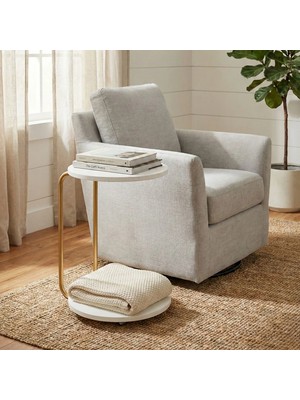 Vilinze Emr Çok Amaçlı Tekerlekli Gold Ayak C Sehpa