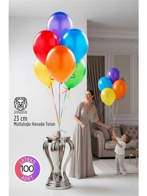 Narnuga Premium Serisi 23 cm Mat Lateks Balon Seti – 100’LÜ Profesyonel Etkinlik Paketi