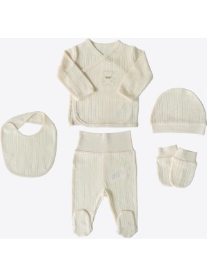 Kitikate Organik Jeremy 5'li Hastane Çıkış Seti Natural