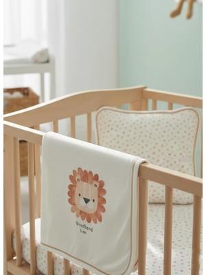 Kitikate Organik Woodland Battaniye Seti Ekru