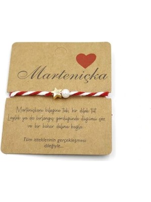 Herşeytrend Yıldız Marteniçka Bileklik - Kırmızı