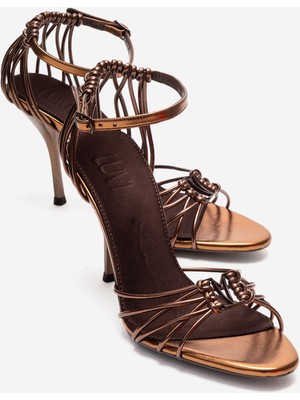 Luvi Arona Bakır Kahverengi Kadın Topuklu Ayakkabı