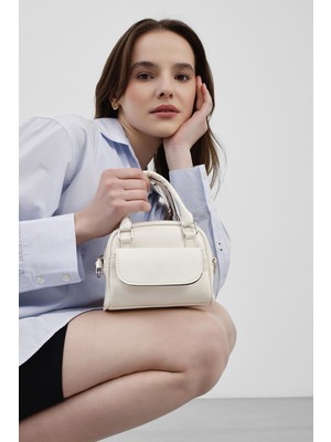 Shule Bags Nala Mini Retro Çapraz Çanta Krem