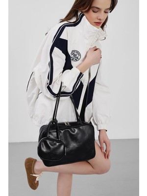 Shule Bags Choker Charmlı Omuz Çantası Siyah