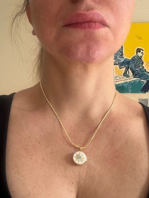 Theory Jewelry Solaris Turkuaz Kolye