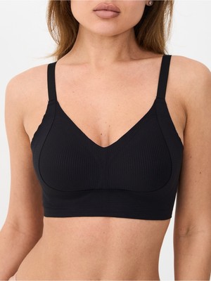 Alya Underwear Kadın Fitilli Kumaşlı Esnek Balensiz Hafif Dolgulu Çıkarılabilir Kaplı Lazer Kesim Sütyen