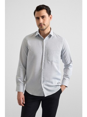 Süvari Siyah Regular Klasik Yaka Casual Gömlek