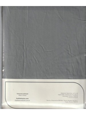 Özdilek Çarşaf Fitted Yastıklı Ranforce 180*200 Kul Gri Colourıst