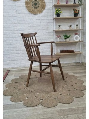 Silla Concept Kollu Yıldız Sandalye Ceviz Ahşap Sandalye